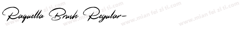 Raquella Brush Regular字体转换